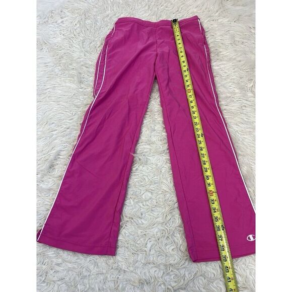 Champion Elite Vintage Y2K Hot Pink Track Pants Sz Medium Sweatpants Drawstring - Picture 5 of 10